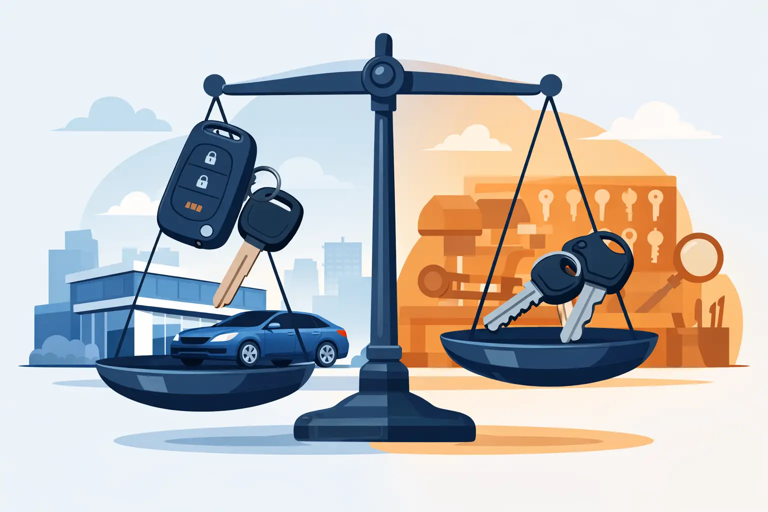 Dealer Keys vs Locksmith Keys - Which Costs Less?