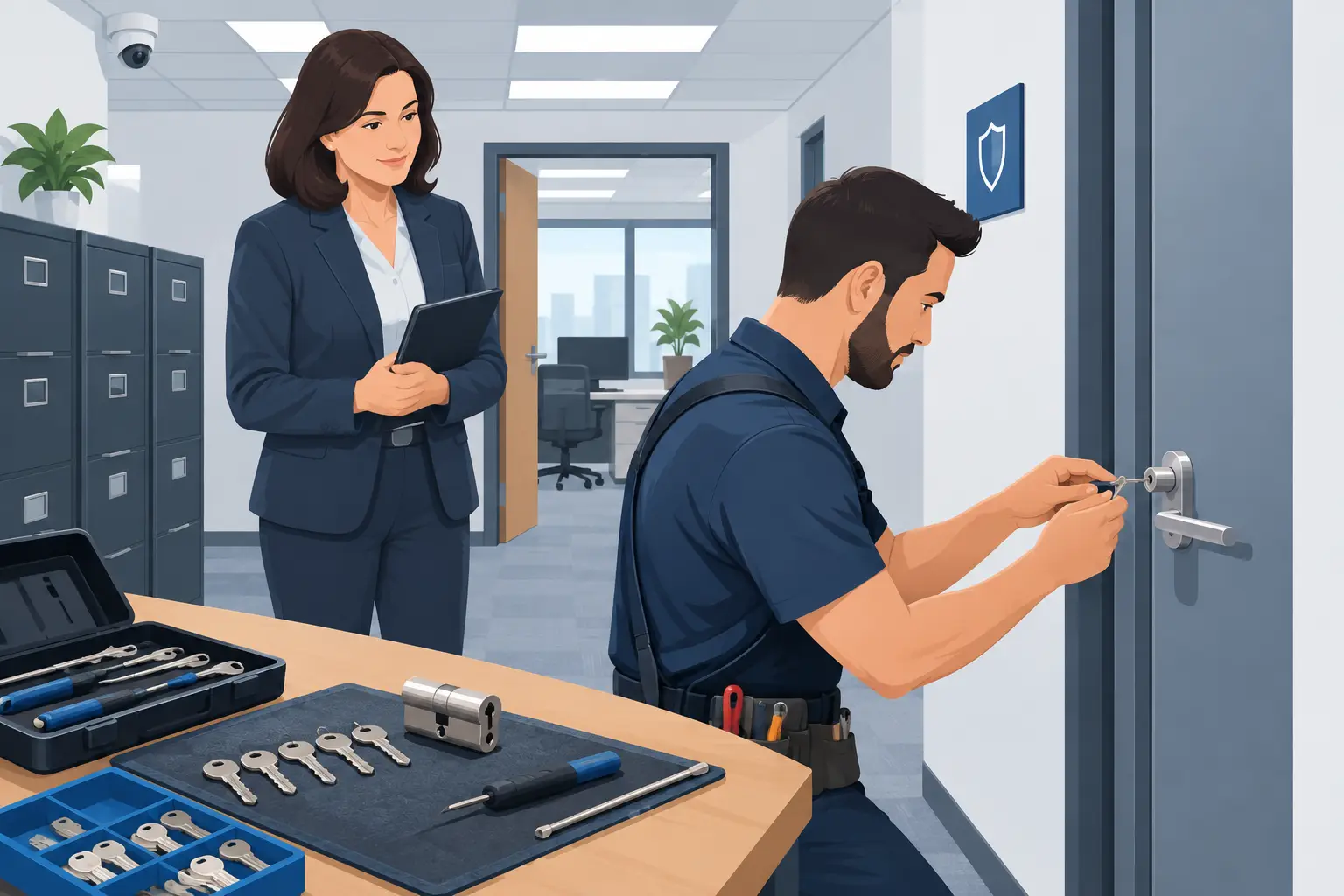 How to Rekey Office Door Locks After Key Loss